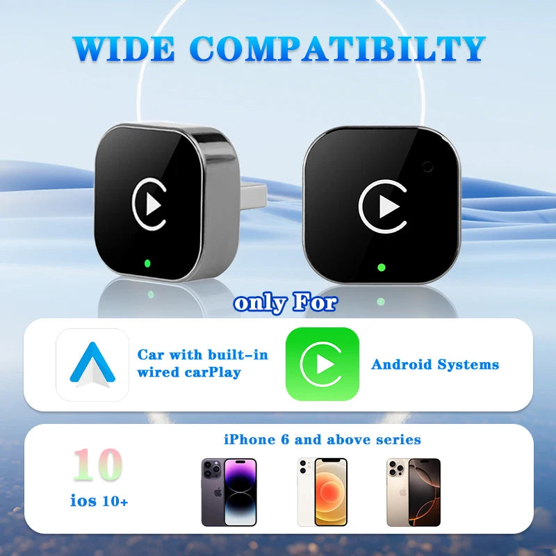 Adaptador CarPlay Inalámbrico 2 en 1 (Universal)